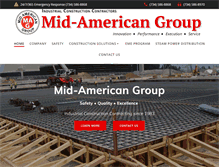 Tablet Screenshot of midamericangroup.com